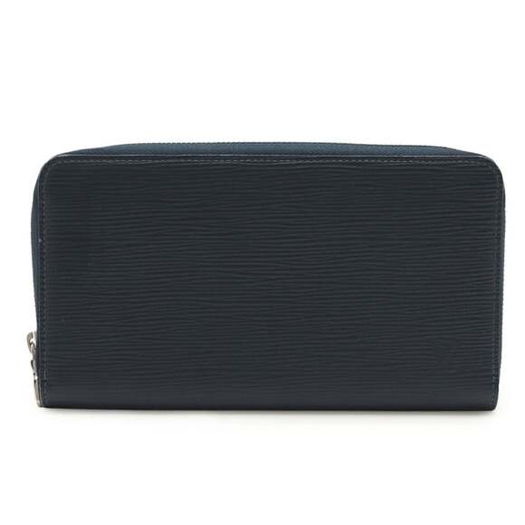 LOUIS VUITTON Epi Zippy Organizer NM Round Long Wallet in Blue Marine Navy M...